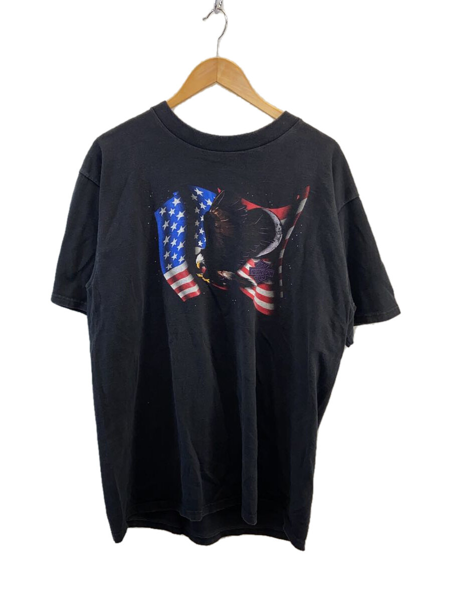 【中古】HARLEY DAVIDSON◆プルオーバー/XL/綿織物/BLK//【メンズウェア】