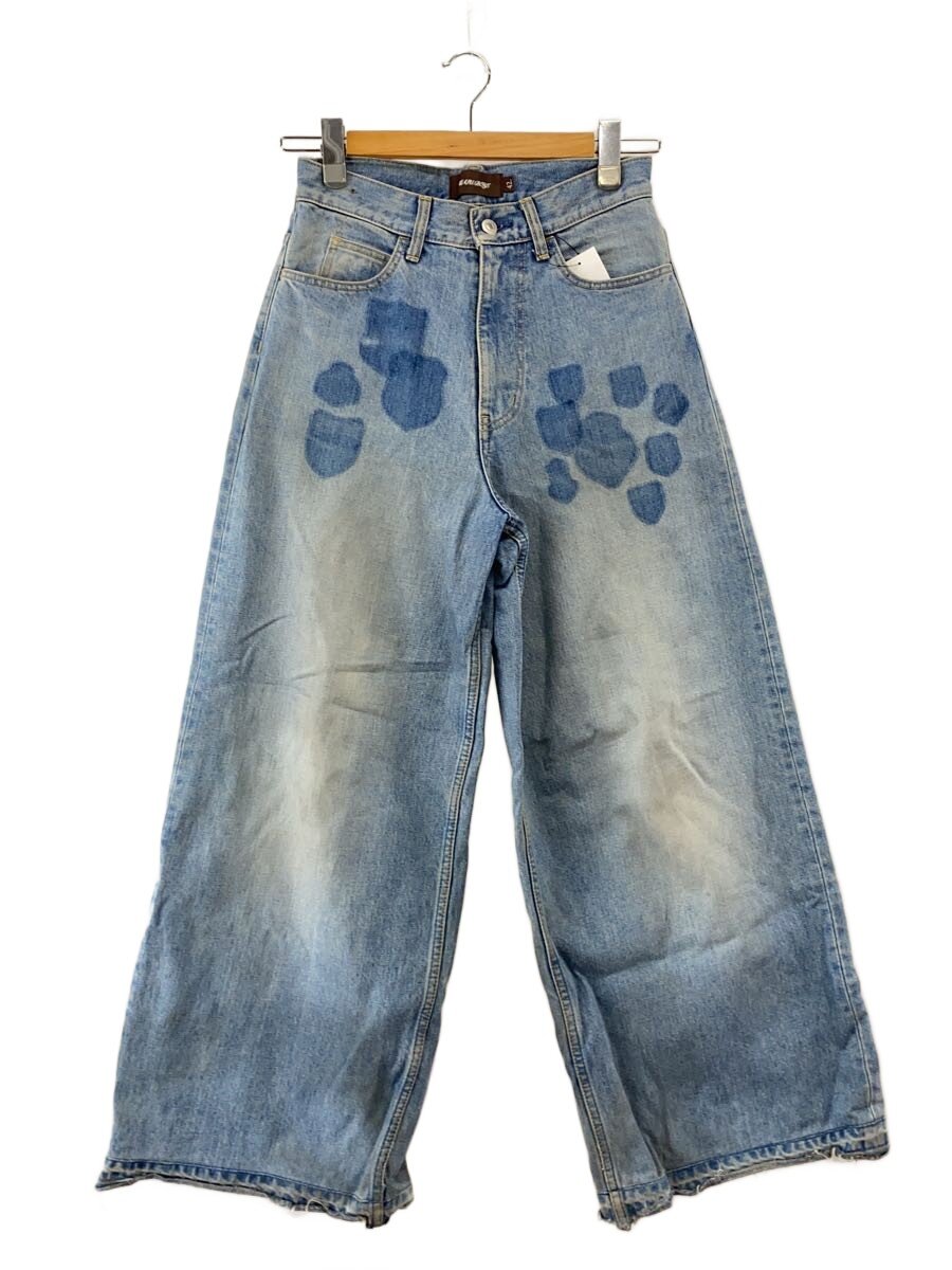 【中古】MASU◆下つ方/42/綿織物/IDG/無地/b25k6pt003/EMBLEM BAGGY JEANS/25SS//【レディース御召しもの】