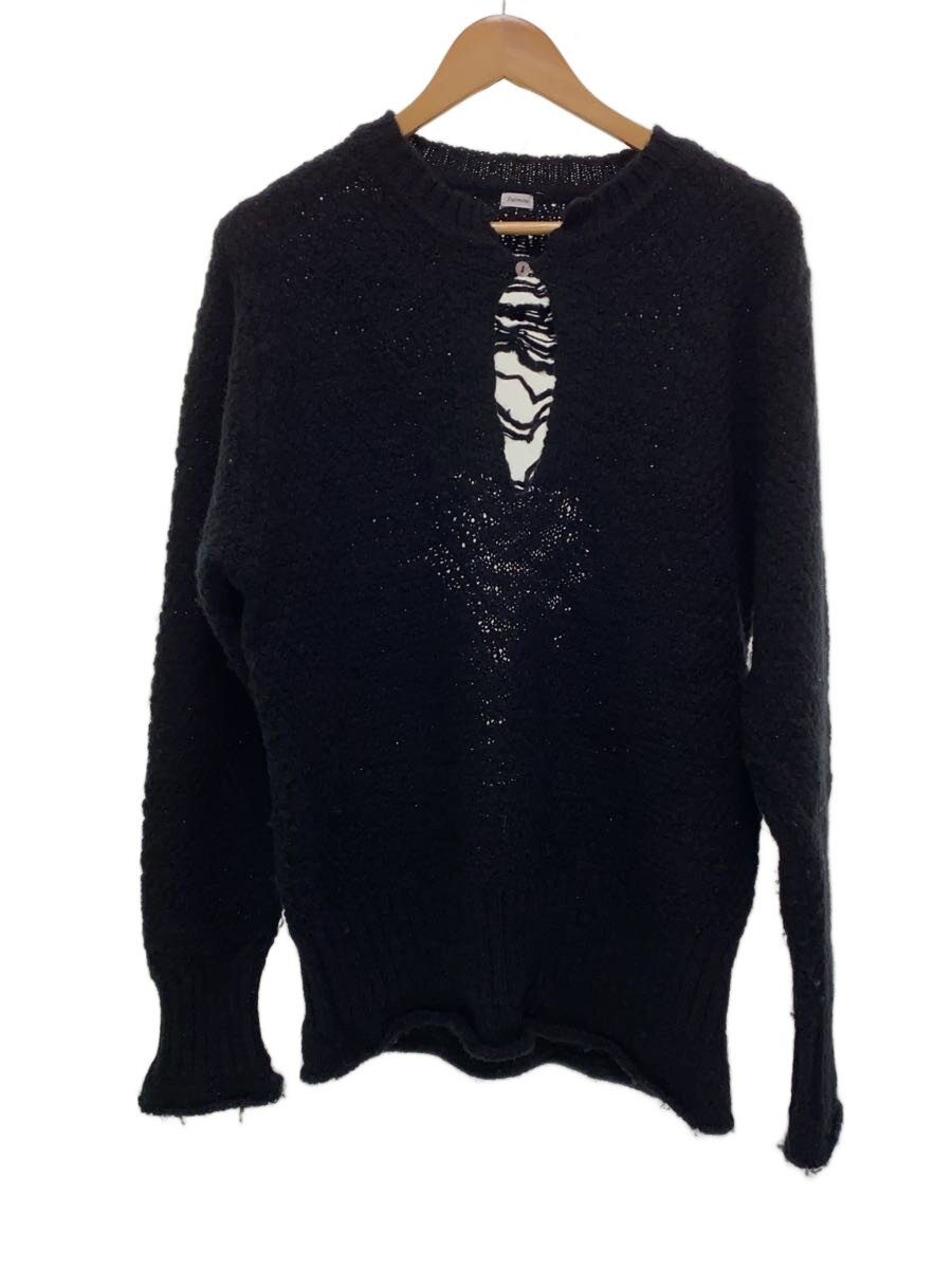 【中古】Fujimoto◆ニット・セーター(厚手)/FREE/ウール/BLK/Back design knit【メンズウェア】|2nd STREET 店