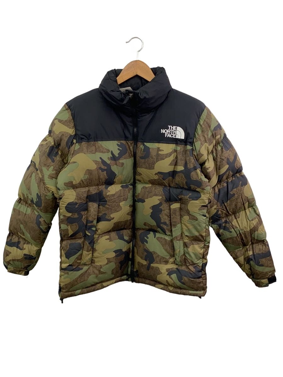 【中古】THE NORTH FACE◆NOVELTY NUPTSE JACKET_ノベルティ ヌプシ 上衣/M/ナイロン/KHK【メンズウェア】