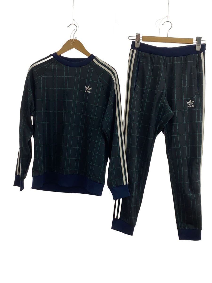 【中古】adidas◆セットアップ/M/米国海軍/ED7018/ED7031/Originals Tartan Crewneck【レディース御召しもの】