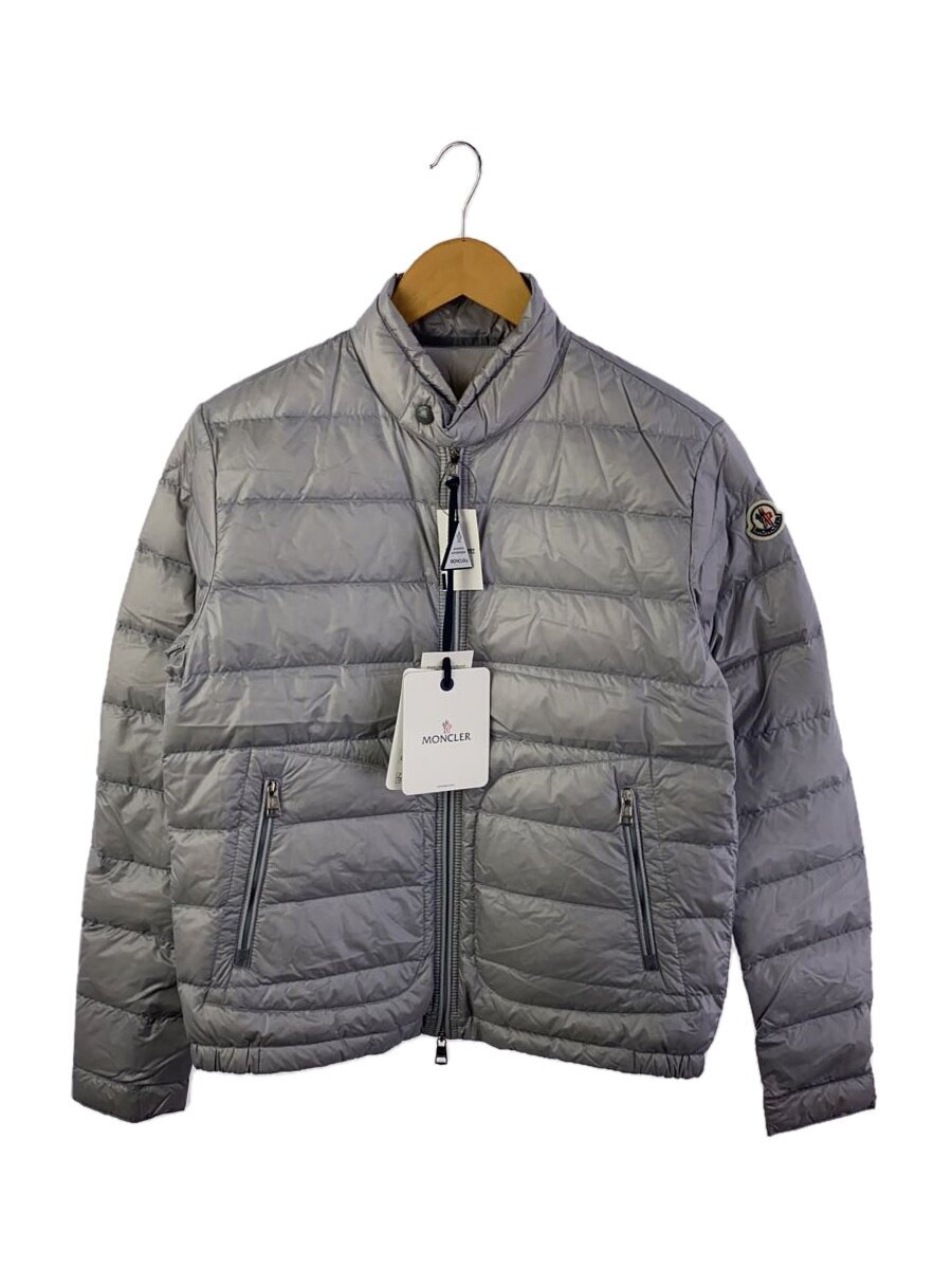 【中古】MONCLER◆落ちこむ上衣/1/ナイロン/GRY/無地/I20911A10600【メンズウェア】
