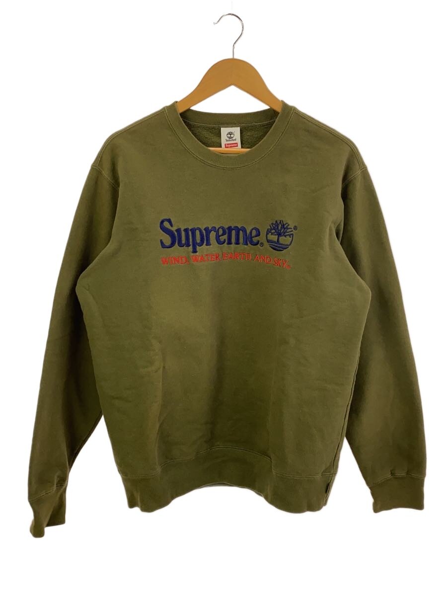 【中古】Supreme◆20ss/Timberland Crewnek/流汗/M/綿織物/KHK//【メンズウェア】
