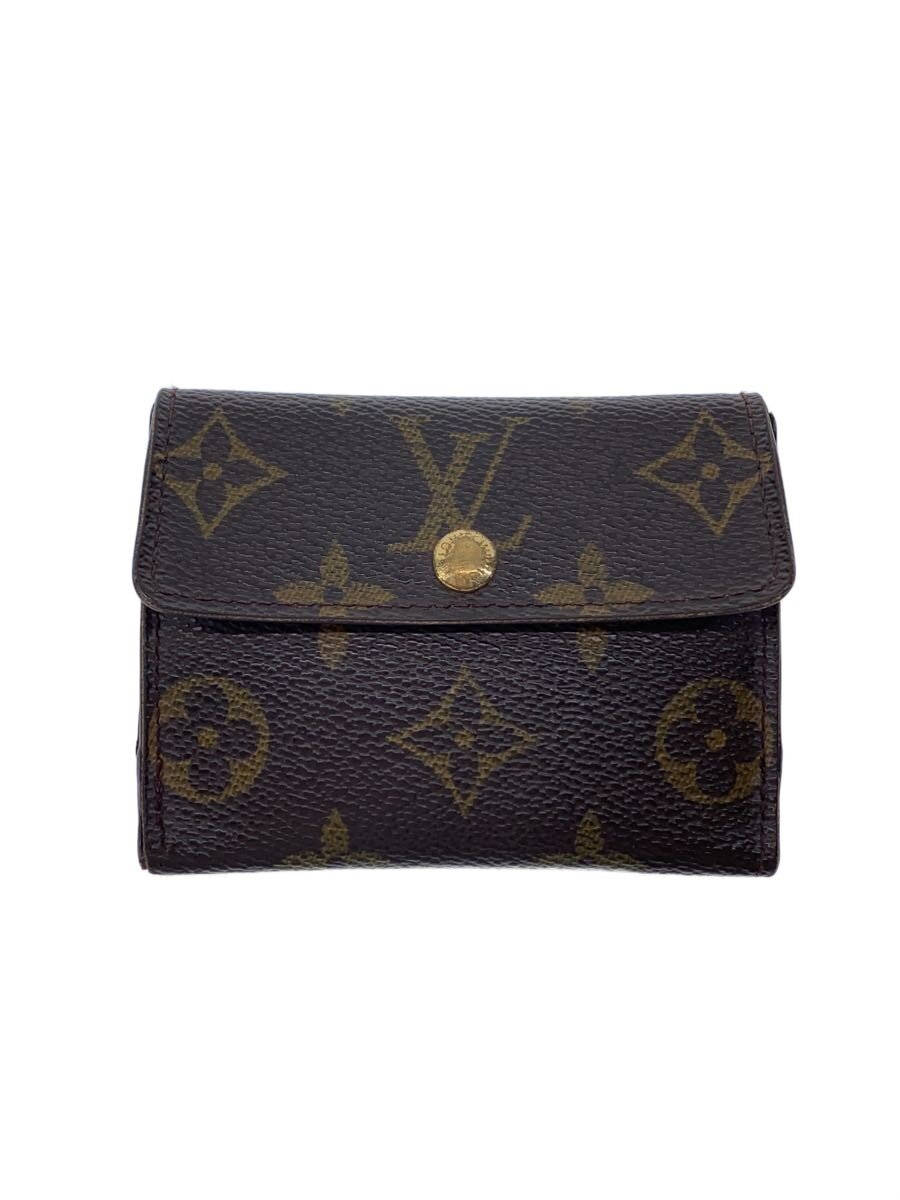 【中古】LOUIS VUITTON◆ラドロー_モノグラム・キャンバス/PVC/BRW/メンズ【服飾雑貨他】