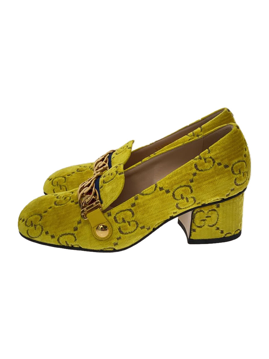 【中古】GUCCI◆パンプス/35/YLW/525082//【シューズ】