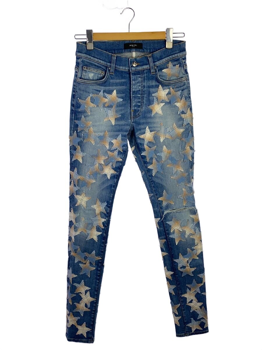 【中古】AMIRI◆アミリ/スターパッチスキニーデニムパンツ/29/コットン/インディゴ/ブルー【メンズウェア】｜2ｎｄ STREET 店