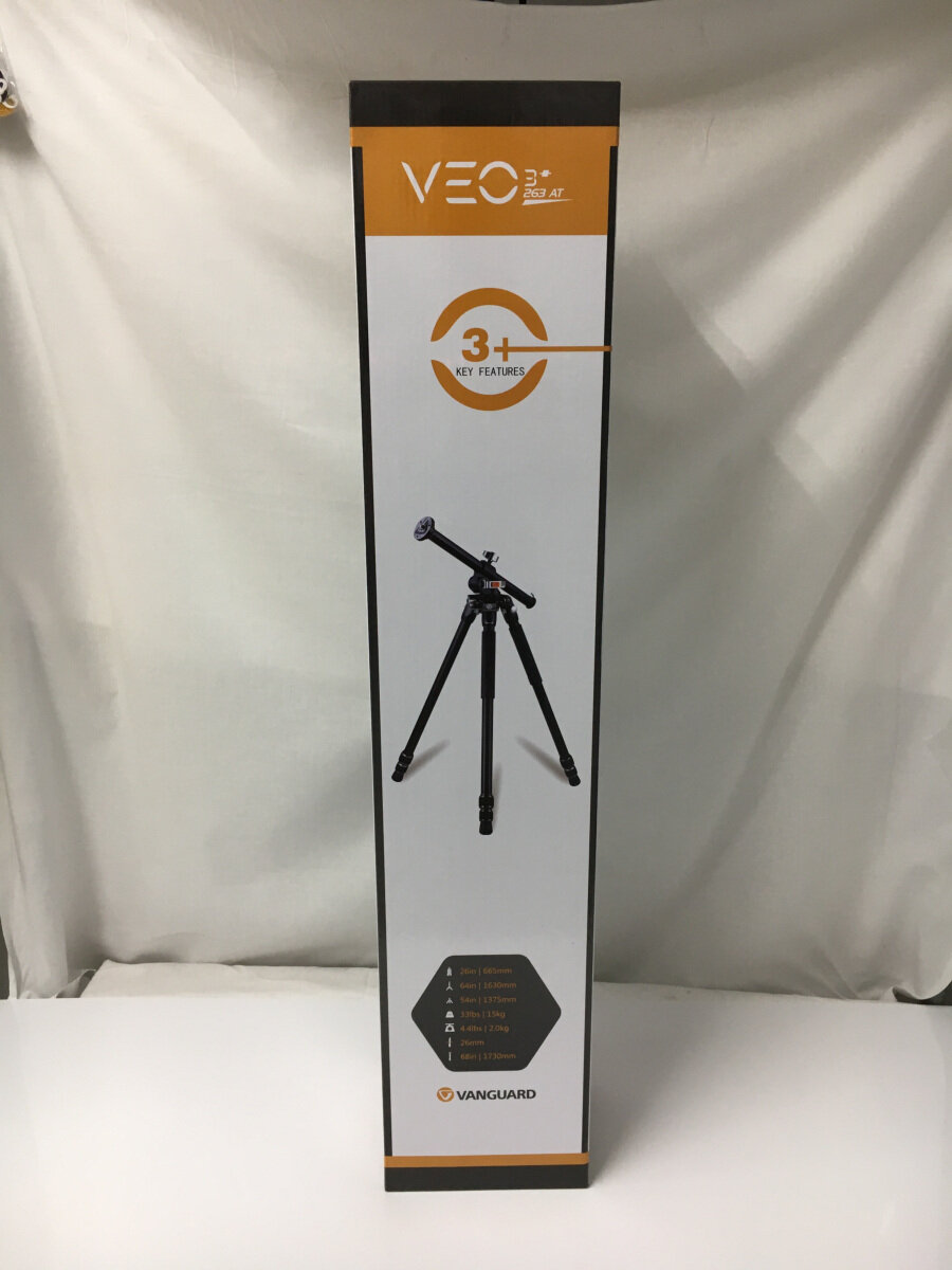 【中古】VANGUARD◆デジタルカメラその他/VEO3+263AT/アルミ/3段/雲台無し/オーバーヘッド三脚//【カメラ】