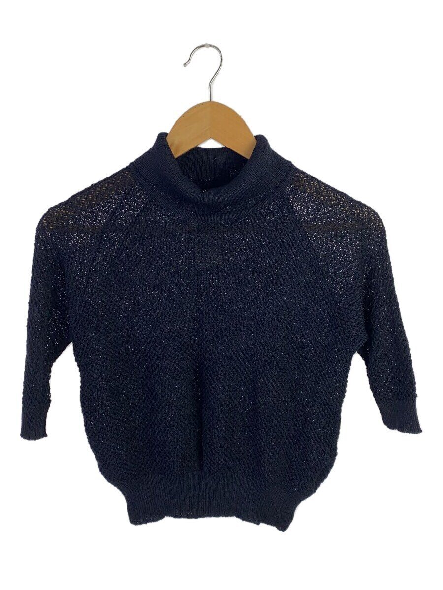 【中古】COMME des GARCONS◆罫線引き舟/編み物・スウェーター(薄っぺら)/--/人絹/NVY/無地/GN110070【レディースお召しもの】