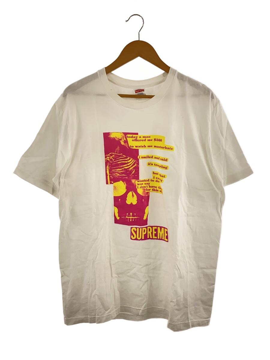 【中古】Supreme◆25SS/Anatomy Tee/L/綿織物/WHT【メンズウェア】
