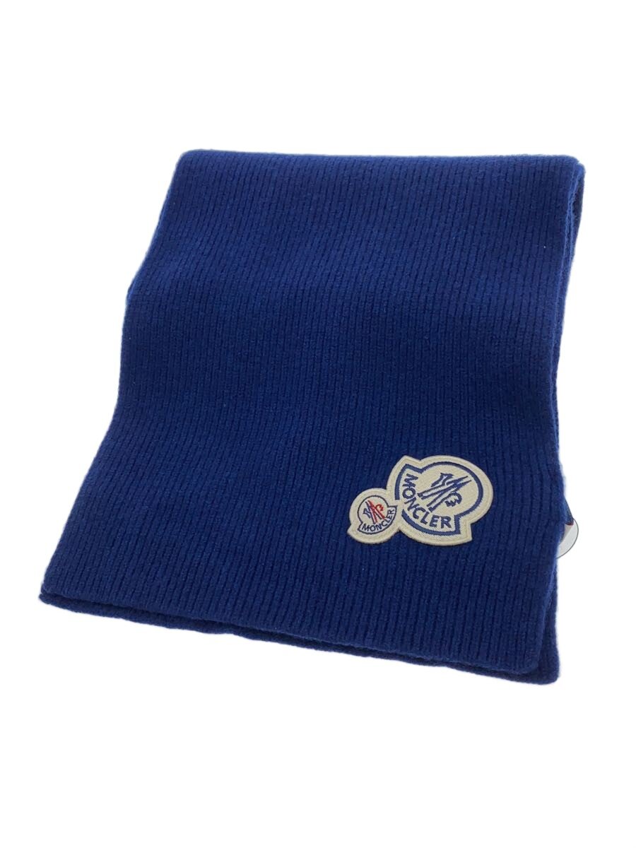 【中古】MONCLER◆えり巻き/羊毛/NVY/無地/メンズ/E20919904100【服飾雑貨他】