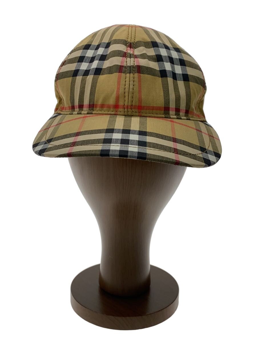 【中古】BURBERRY◆ノバチェック/旗がしら/S/綿織物/BEG/照合のしるし/メンズ/汗シミ【服飾雑貨他】