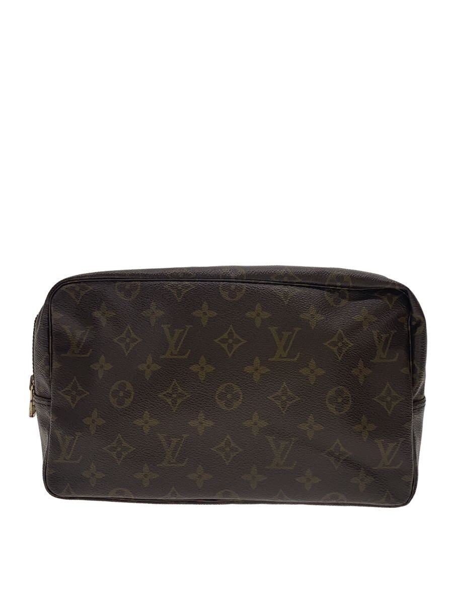【中古】LOUIS VUITTON◆トゥルース・トワレット28_モノグラム・キャンバス/PVC/BRW【バッグ】|2nd STREET 店