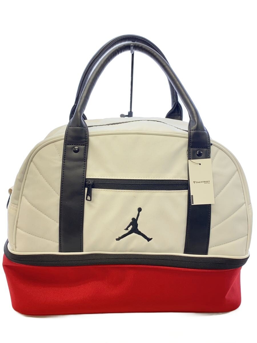 【中古】NIKE◆ボストンバッグ/ナイロン/WHT【御徒面子】