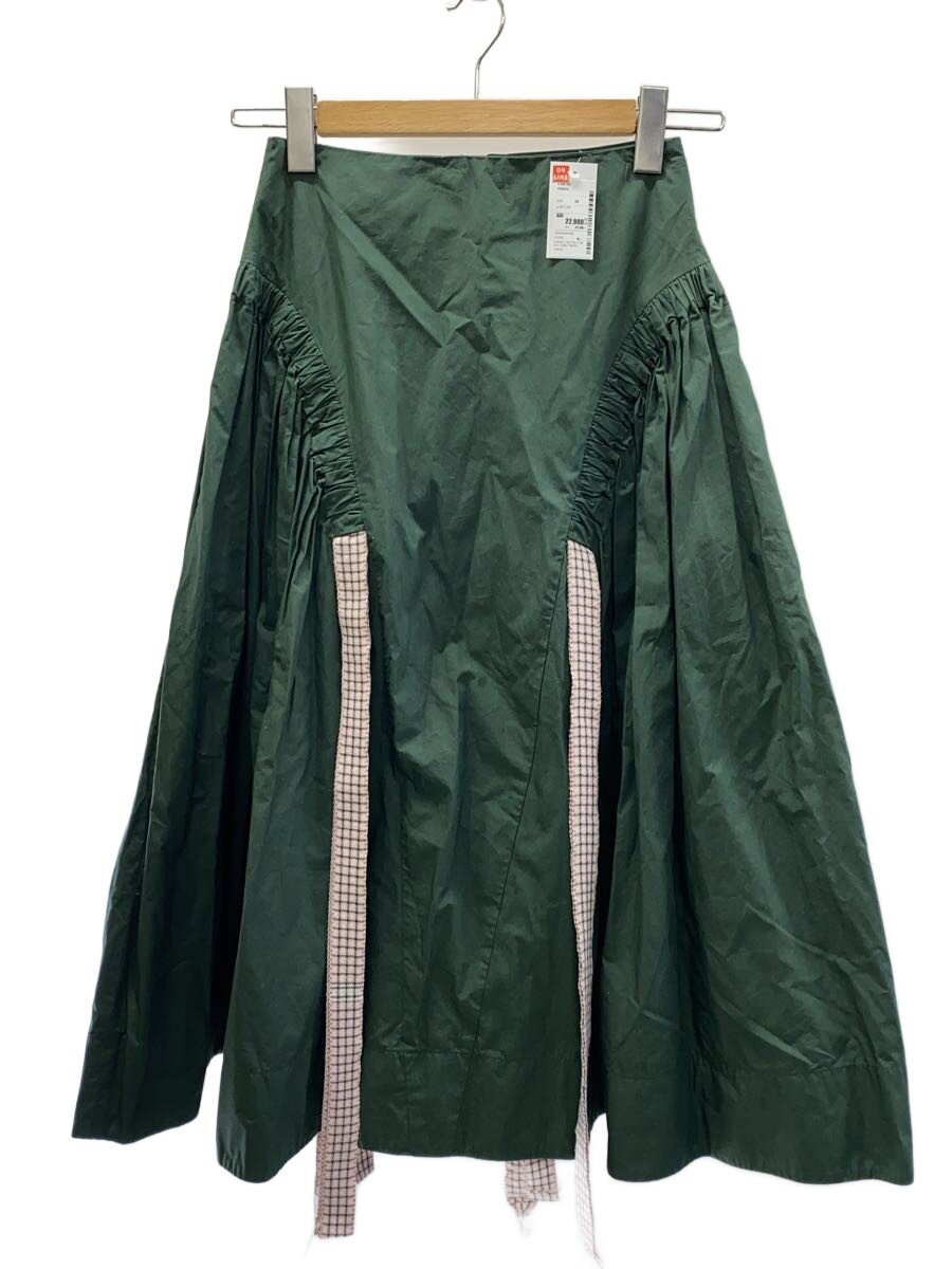 【中古】FENDI◆タフタスコート/ロングスコート/38/綿織物/GRN/FQ6751【レディース御召しもの】