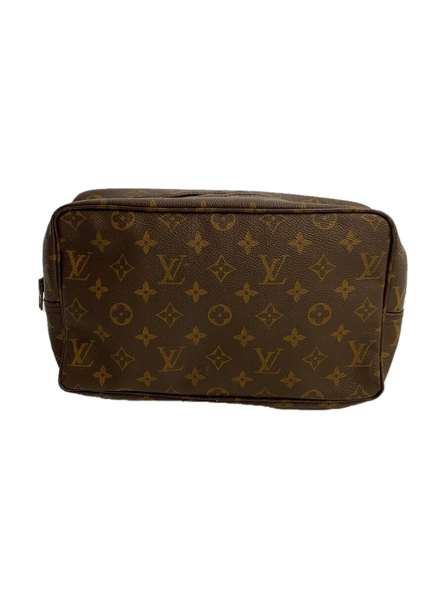 【中古】LOUIS VUITTON◆トゥルース・トワレット28_モノグラム・帆布_BRW/PVC/BRW【御徒面子】