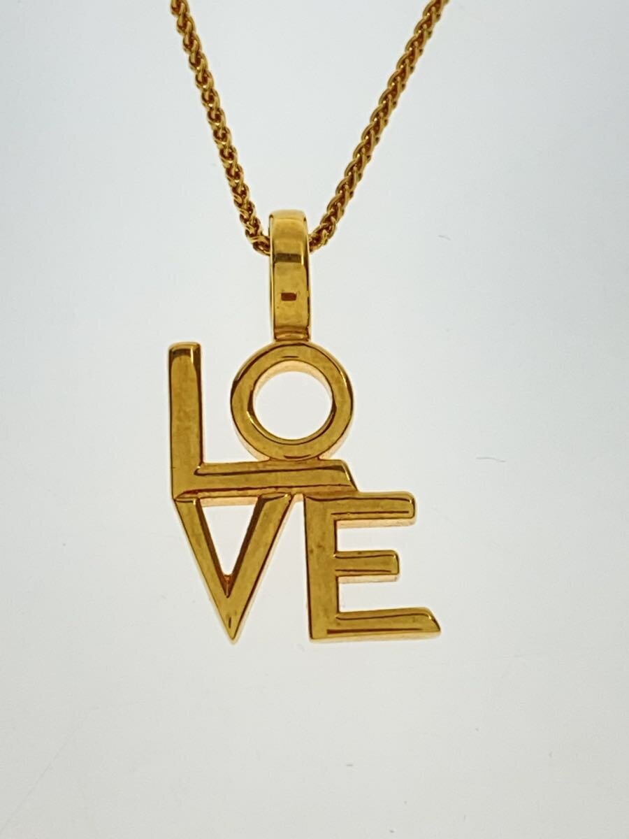 【中古】SAINT LAURENT◆SAINT LAURENT サンローラン LOVE首飾り/レディース【服飾雑貨他】