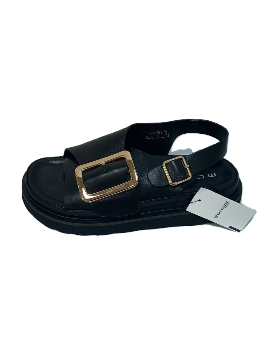 【中古】MOHI…◆JOURNALSTANDARD別注/同盟罷業さあ美 バックル サンダル/38/BLK【シューズ】
