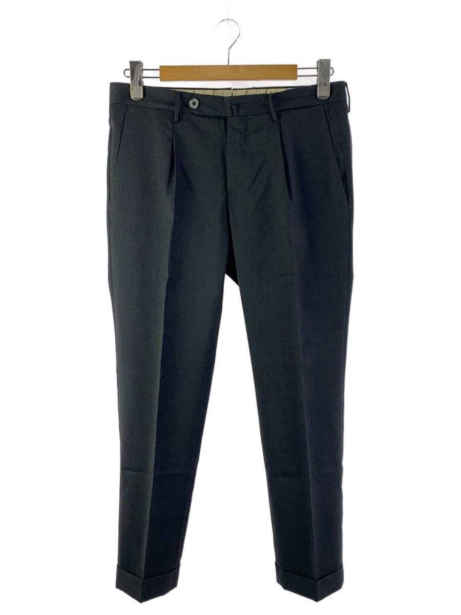 【中古】GTADESIGN◆IL PANTALONE/SLIM/1タックスラックスパンツ/48/羊毛/GRY/811 JP/J78S00-B【メンズウェア】