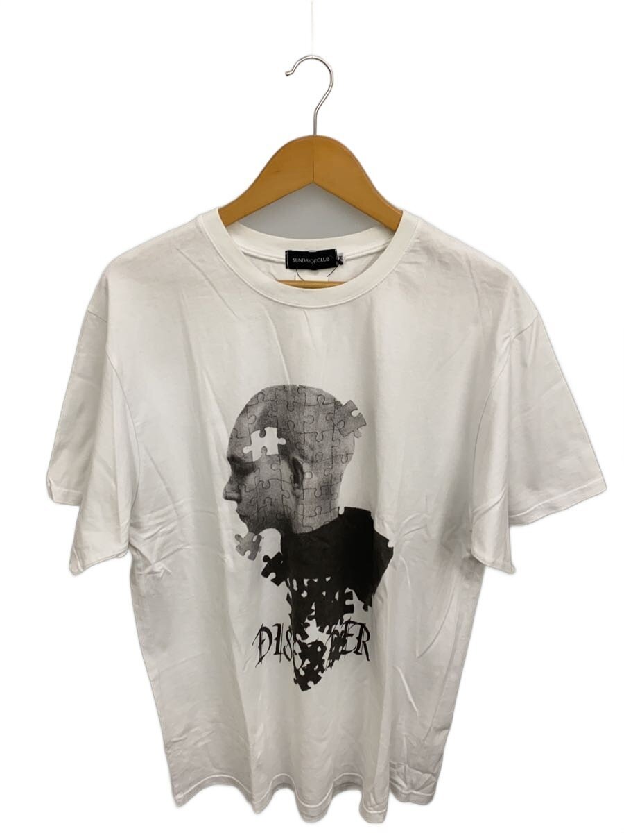 【中古】SUNDAYOFFCLUB◆プルオーバー/M/綿織物/WHT【メンズウェア】