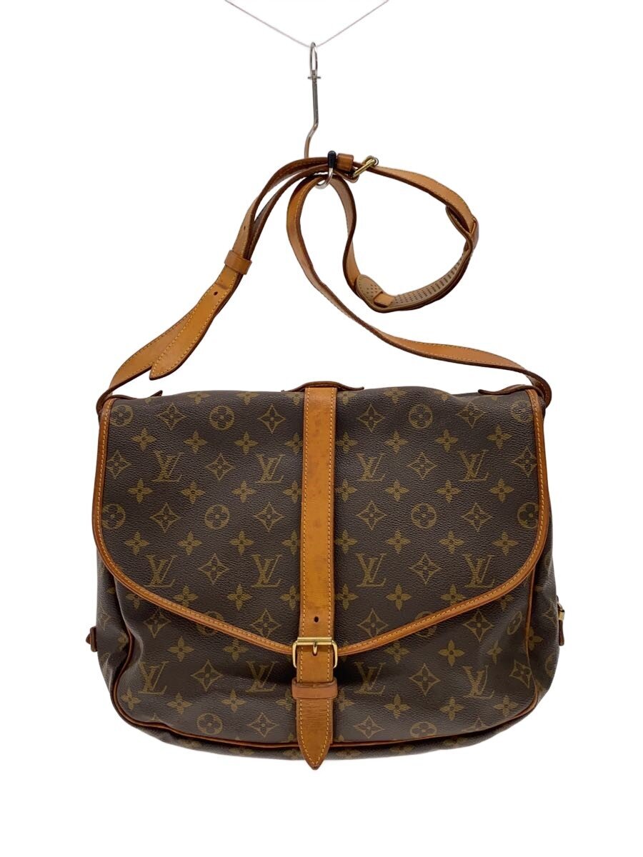 【中古】LOUIS VUITTON◆1)ソミュール35_モノグラム・キャンバス/レザー/BRW/モノグラム【バッグ】|2nd STREET 店