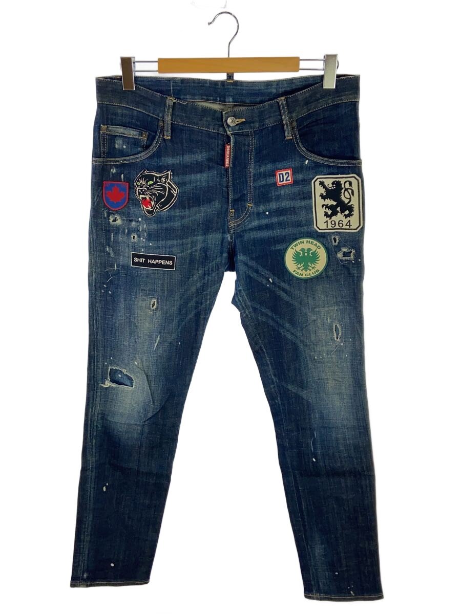 【中古】DSQUARED2◆引っ切り無いズボン下/52/綿織物/IDG/無地/S71LB0308/2017ss/CATEN TWINS//【メンズウェア】