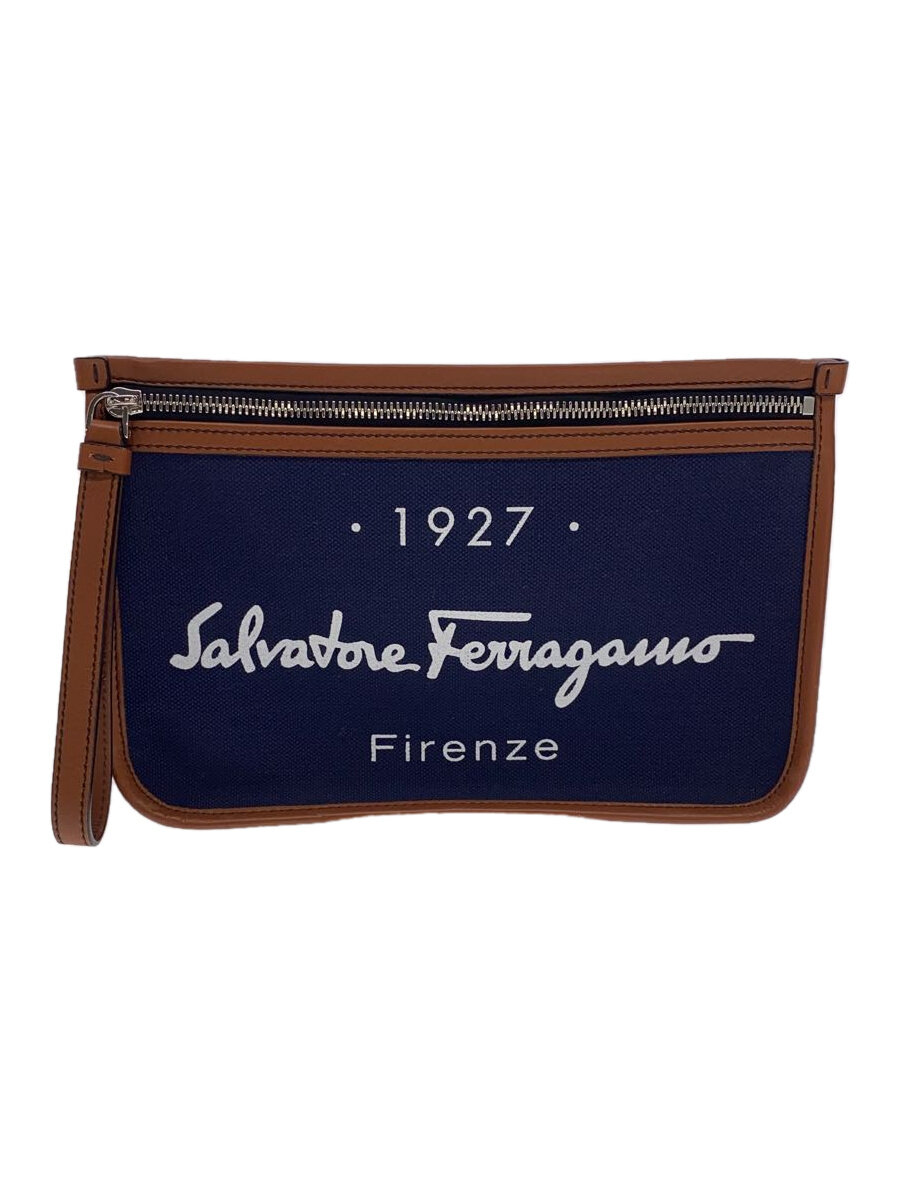 【中古】Salvatore Ferragamo◆クラッチペダル御徒面子/米国海軍/無地/Salvatore Ferragamo/サルヴァトーレフェラガモ【御徒面子】