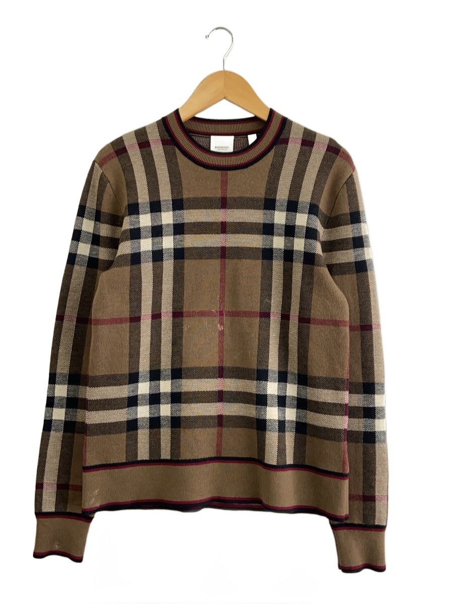 【中古】BURBERRY LONDON◆21AW/ニット・セーター(厚手)/XS/ウール/ブラウン/チェック/8036603//【メンズウェア】｜2ｎｄ STREET 店