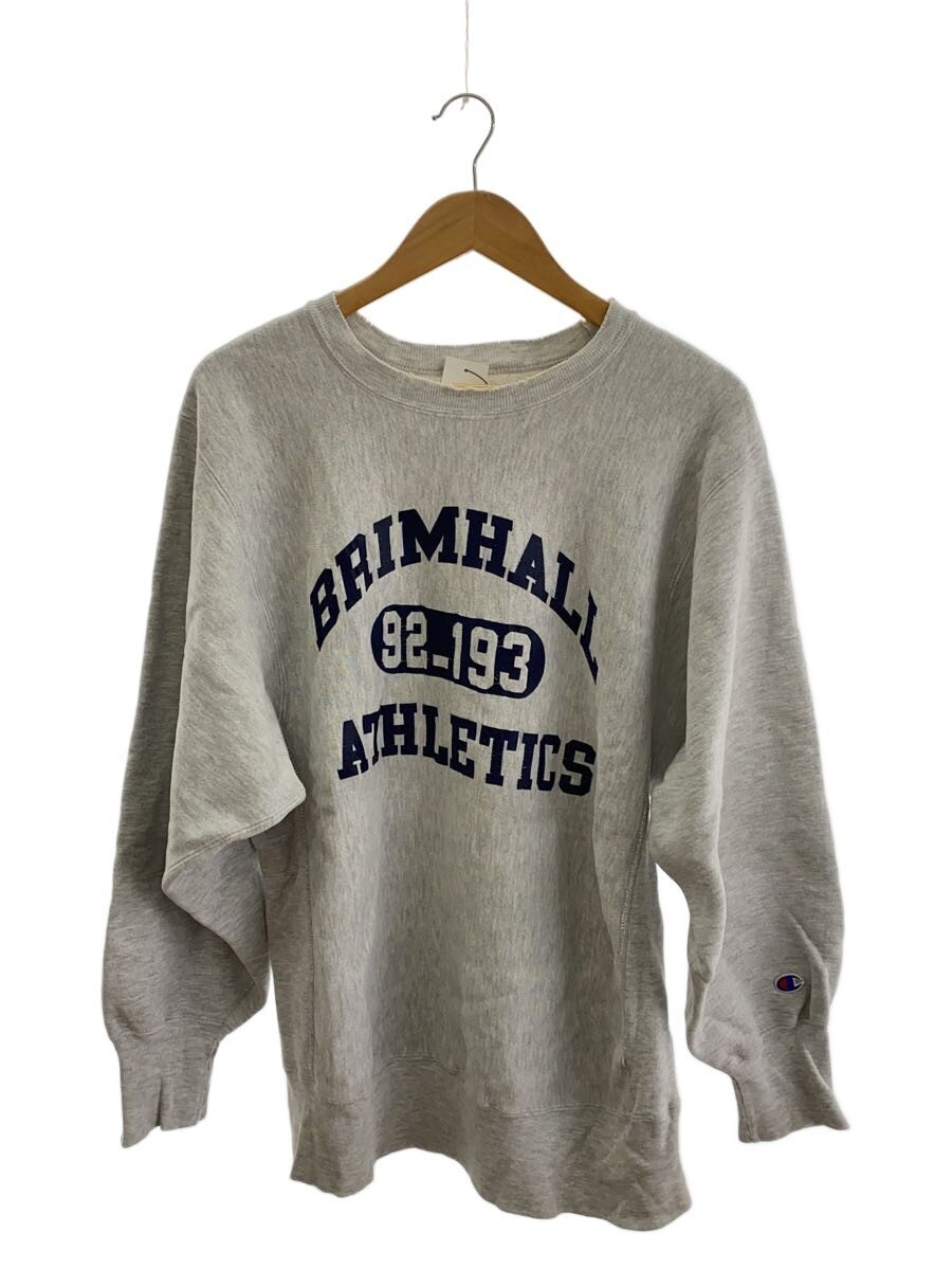【中古】Champion◆REVERSE WEAVE/汗水/XL/綿織物/GRY/刷り上げる【メンズウェア】