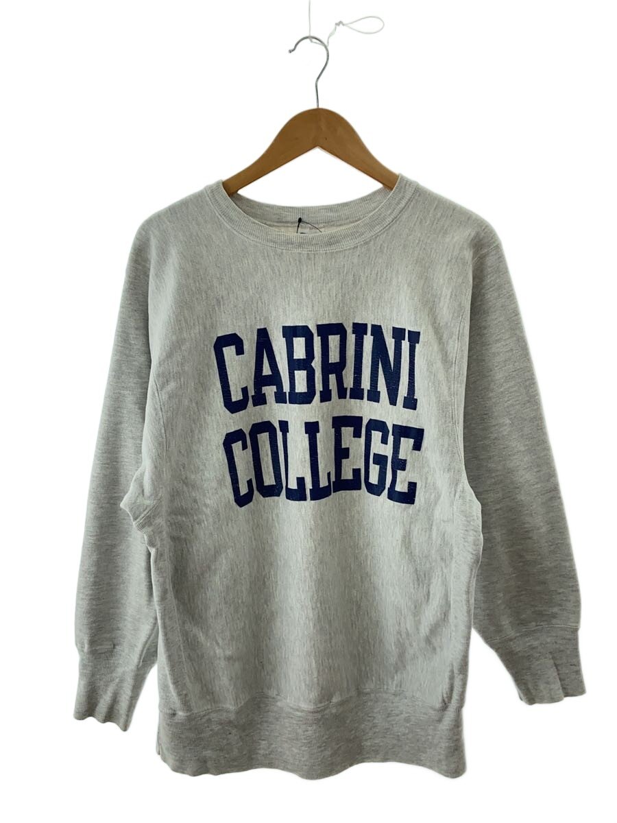 【中古】Champion◆90s/REVERSE WEAVE/リバースウィーブ/流汗/XL/GRY/単科大学【メンズウェア】
