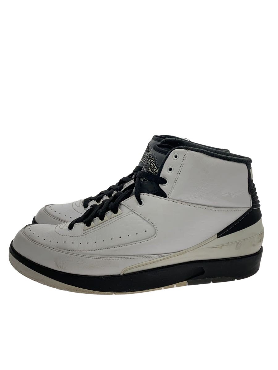 【中古】NIKE◆AIR JORDAN 2 RETRO/履きジワ・ソール減り有/スレ・ヨゴレ有/30糎/WHT【シューズ】