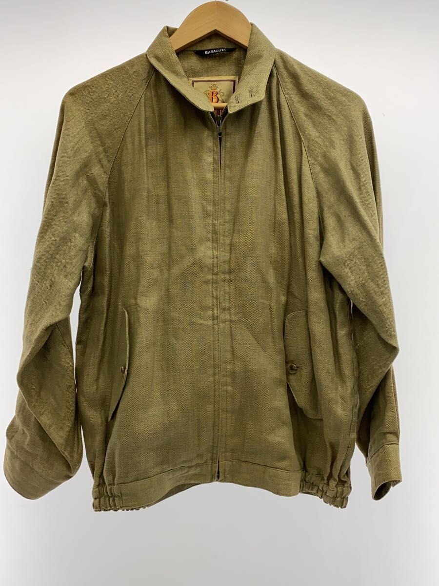 【中古】BARACUTA◆ジャケット/シミ・色褪せ有/38/リネン/KHK/無地//【メンズウェア】|2nd STREET 店