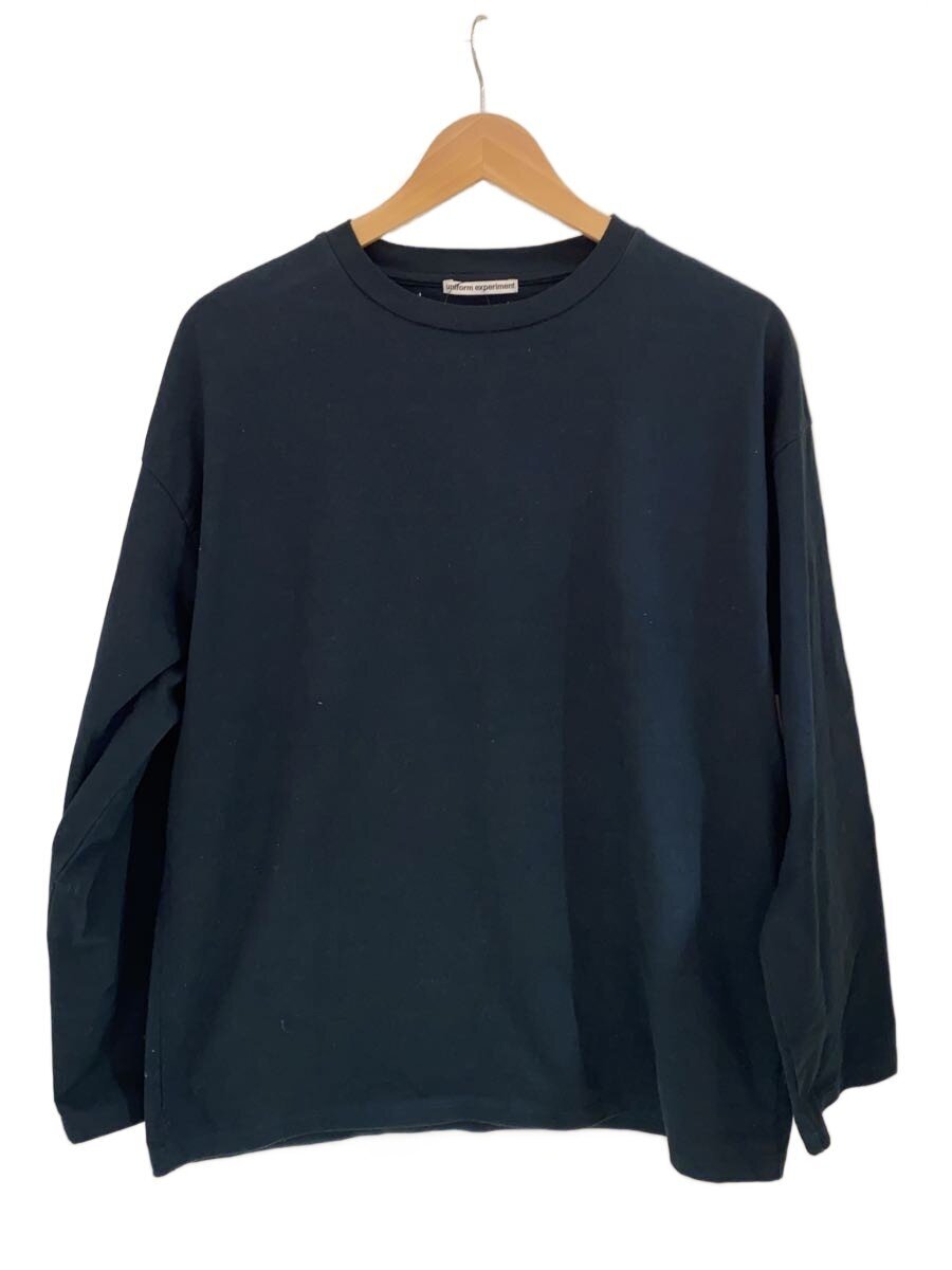 【中古】uniform experiment◆LOOSE L/S TEE/長袖プルオーバー/2/綿織物/GRN/UE-242022【メンズウェア】