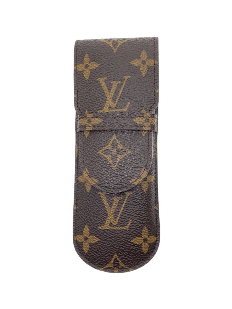 【中古】LOUIS VUITTON◆エテュイ・スティロ_モノグラム・キャンバス_BRW/レザー/BRW/メンズ【服飾雑貨他】｜2ｎｄ STREET 店