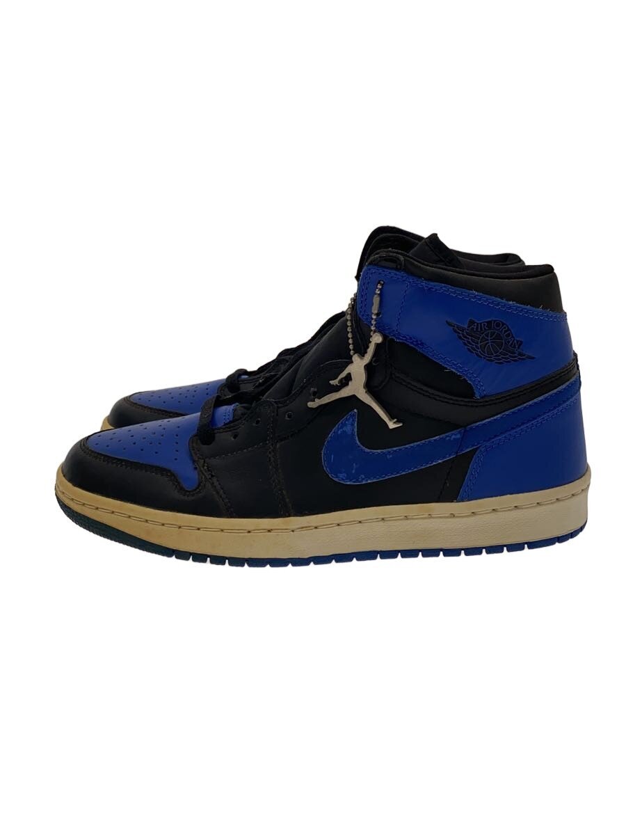 【中古】NIKE◆AIR JORDAN 1 RETRO/エアジョーダンレトロ/黒いこと/136066-041/27糎/BLK【シューズ】