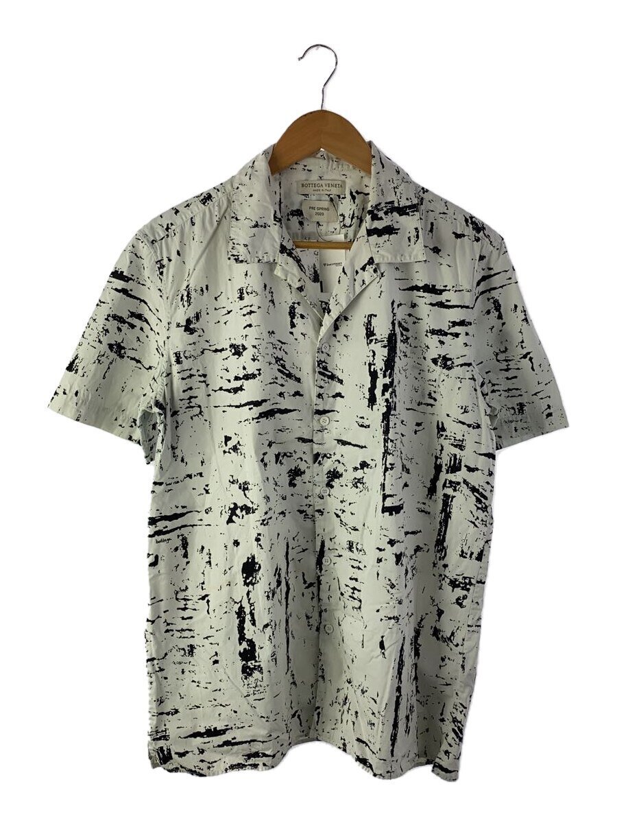 【中古】BOTTEGA VENETA◆20SS/半袖プルオーバー/50/綿織物/WHT/総柄【メンズウェア】
