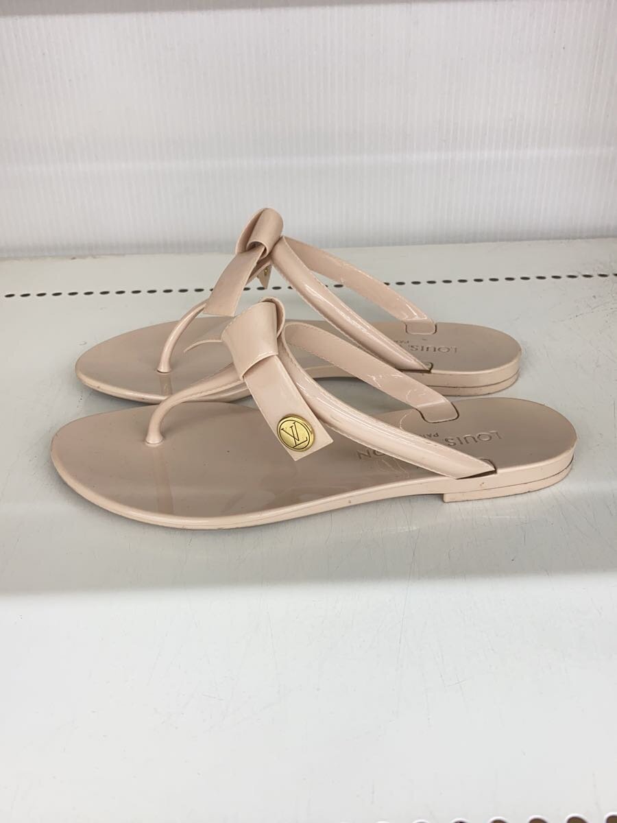 【中古】LOUIS VUITTON◆サンダル/34/BEG【シューズ】