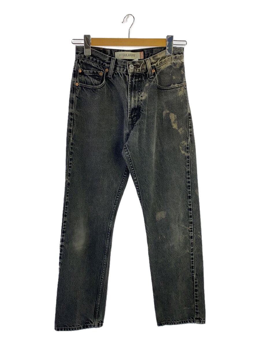 【中古】Levi’s◆下つ方/30/ジーンズ/BLK/無地/00505-0260/322M/メキシコ合衆国製/色変わり【メンズウェア】