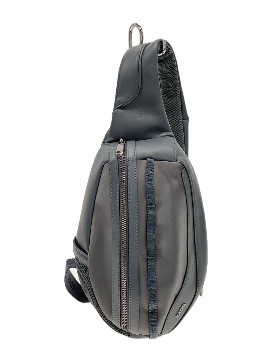 【中古】Christian Dior◆SCARAB BAG/スリングバッグ/なめし革×ナイロン/ショルダーバッグ//【御徒面子】