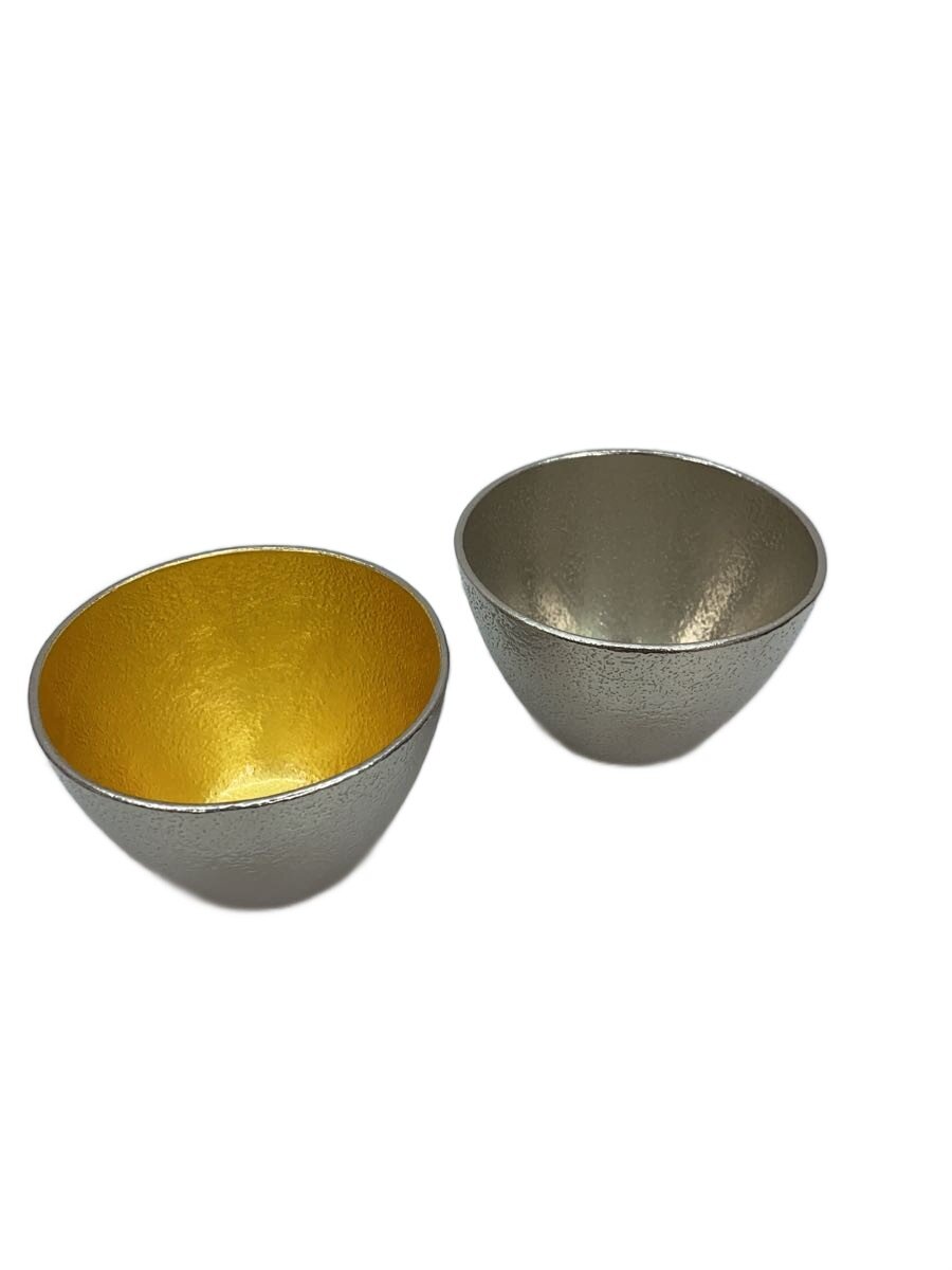 【中古】NOUSAKU/和食器余分の物/2点書き割り/錫/猪口//【勝手もと装置】