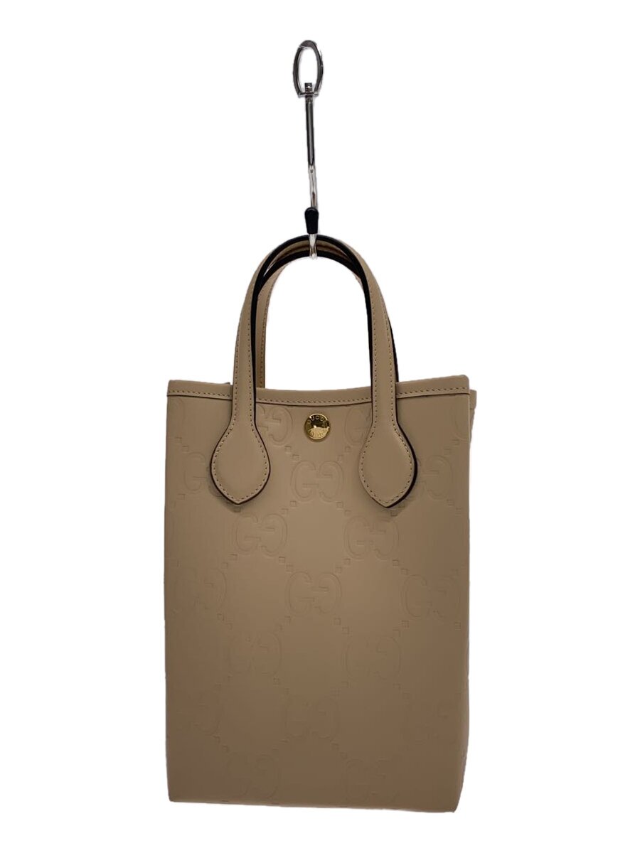 【中古】GUCCI◆GG スーパーミニバッグ/ショルダーバッグ/レザー/BEG/790133 2067【バッグ】｜2ｎｄ STREET 店