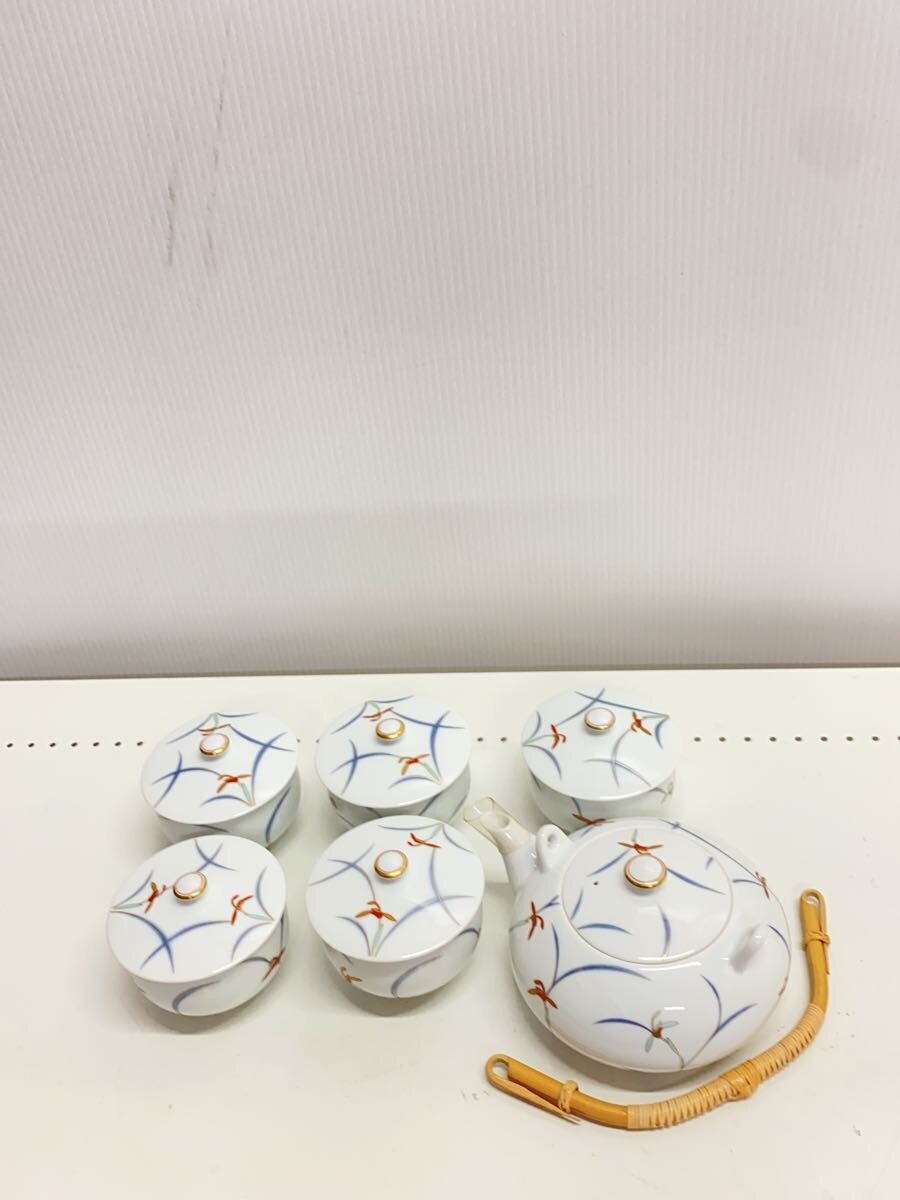 【中古】香蘭社◆湯呑/5点セット/WHT【キッチン用品】