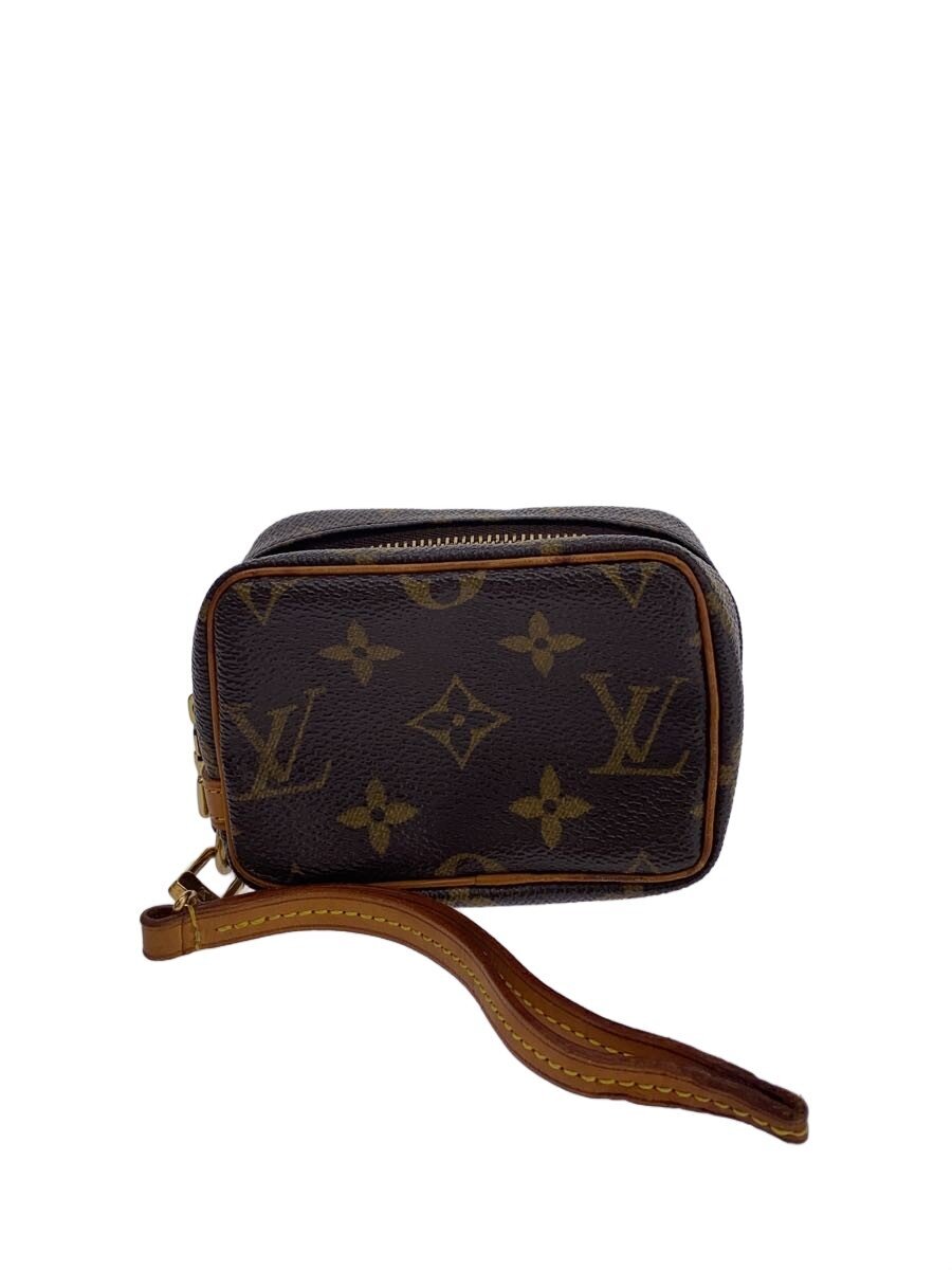【中古】LOUIS VUITTON◆トゥルース・ワピティ_モノグラム・帆布/PVC/赤銅色【御徒面子】