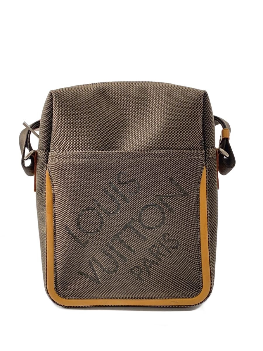 【中古】LOUIS VUITTON◆シタダン_ダミエ・ジェアン/ナイロン/BRW【御徒面子】
