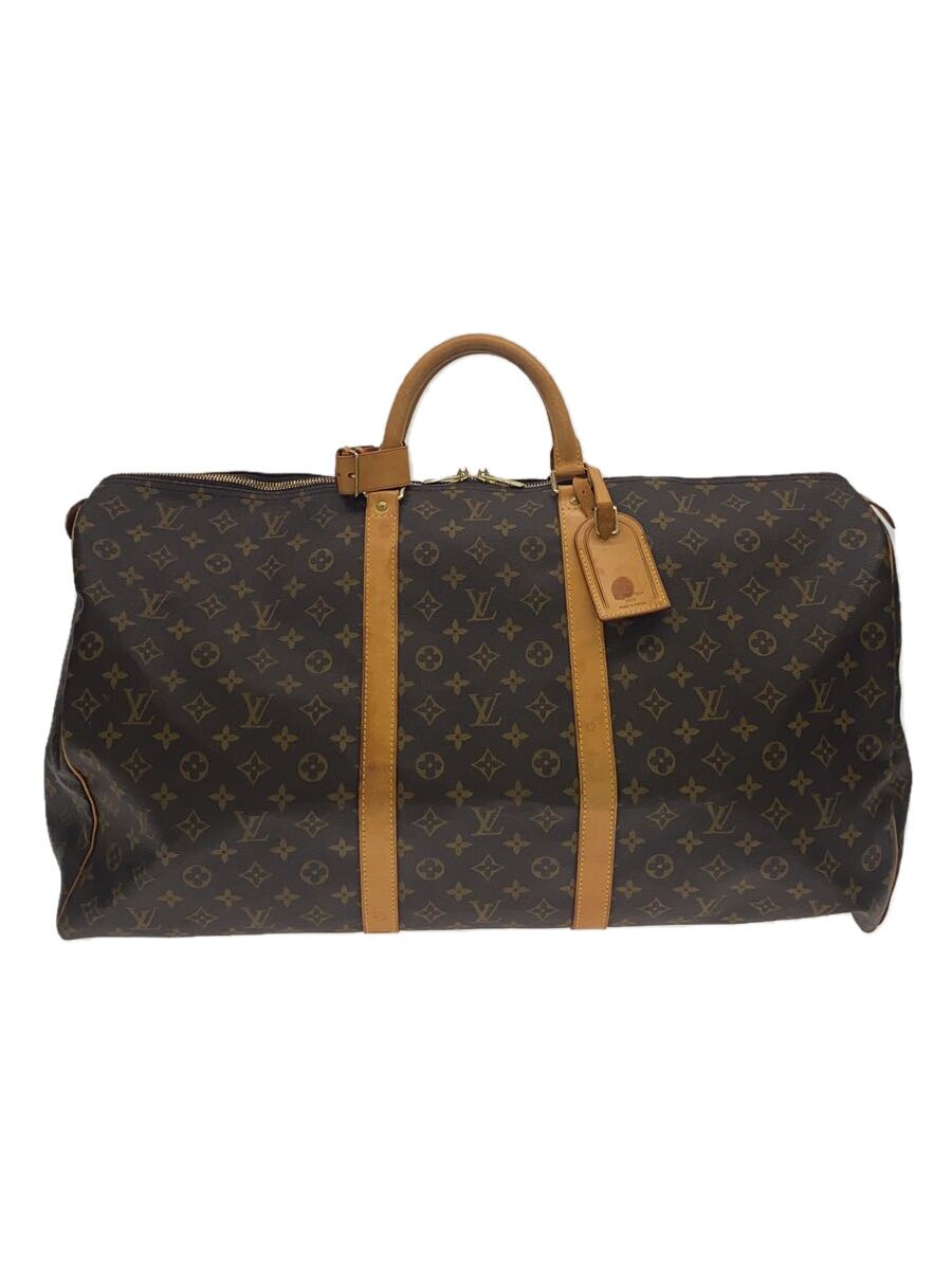 【中古】LOUIS VUITTON◆キーポル60_モノグラム・帆布_BRW/PVC/BRW【御徒面子】