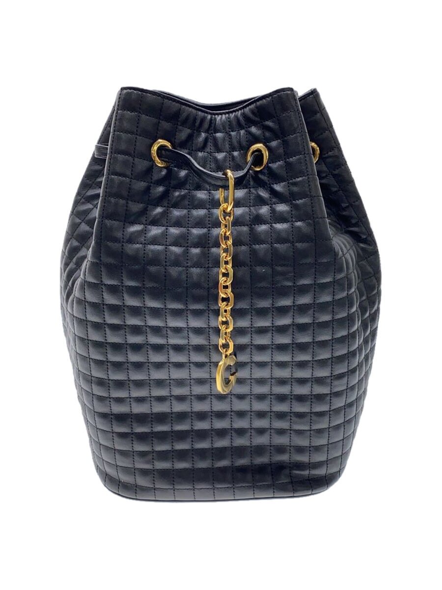 【中古】CELINE◆C惹きつける/合切袋/うしろ側風呂敷き包み/壱肩部/背嚢/黒いこと/188373BFI.38NO【御徒面子】