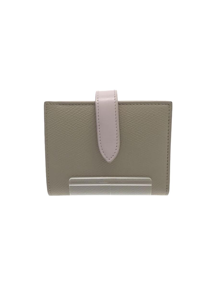 【中古】CELINE◆2つ折り銭入れ/なめし革/CRM/無地/レディース/S-9P-4212//【服飾雑貨他】