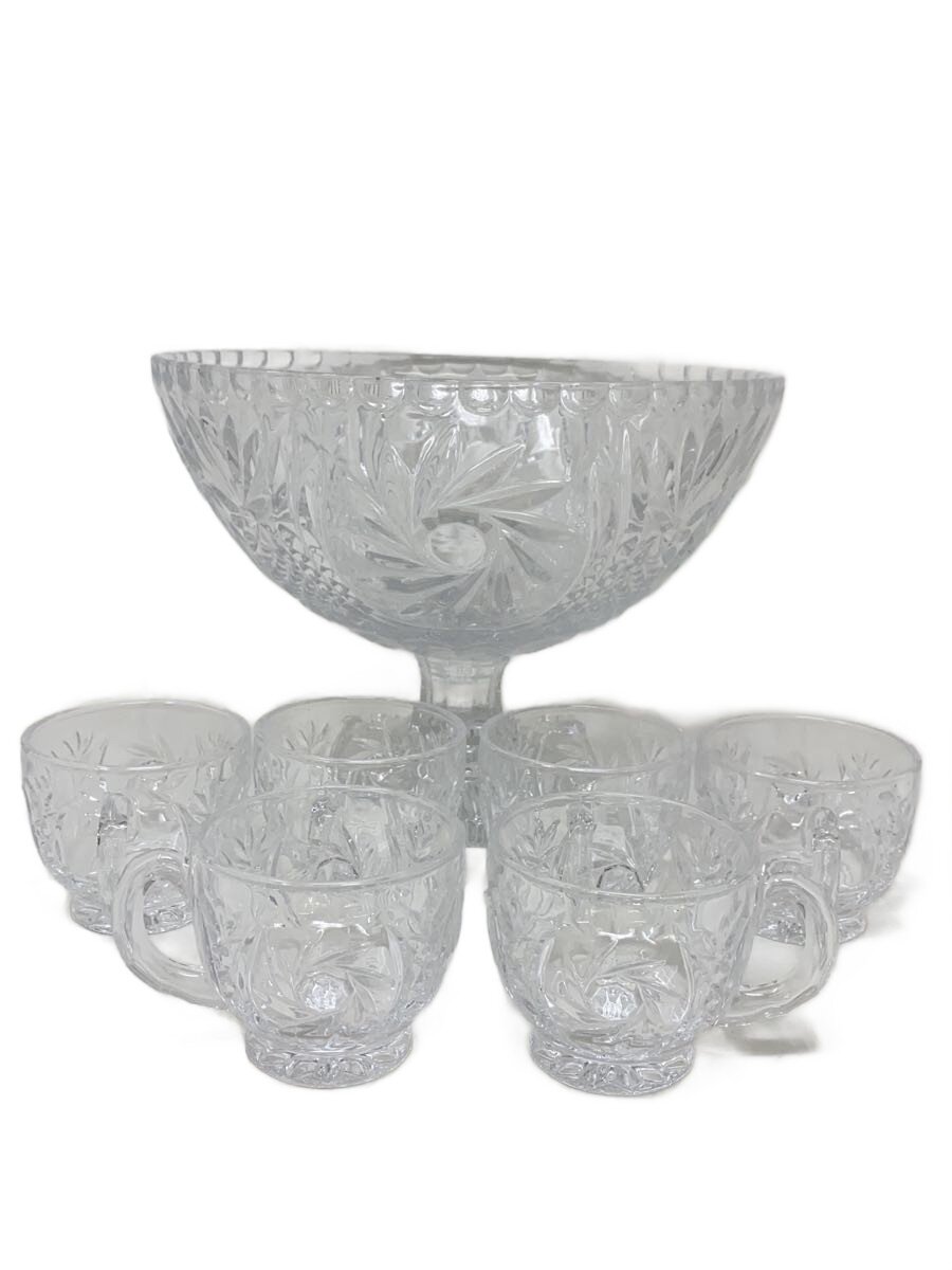 【中古】WILLIAMS-SONOMA◆洋食器余分の物/6点仕掛ける/Punch Bowl×6Glass【勝手もと属具】 キッチン用品・食器・調理器具-その他-食器・カトラリー・グラス
