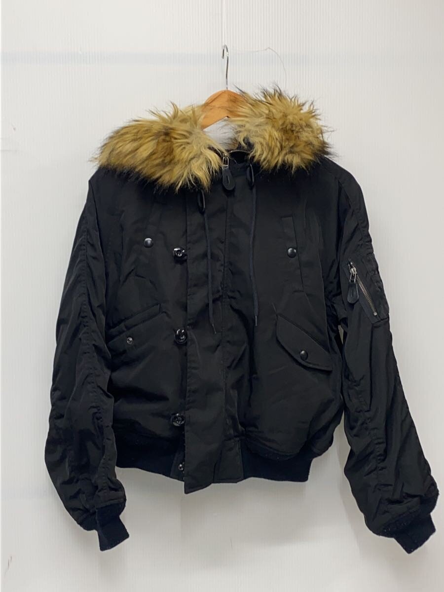【中古】MOUSSY◆SHORT N2B/y2k/ファー/フライトジャケット/FREE/ポリエステル/BLK/010CAH30-5560【レディースウェア】｜2ｎｄ STREET 店