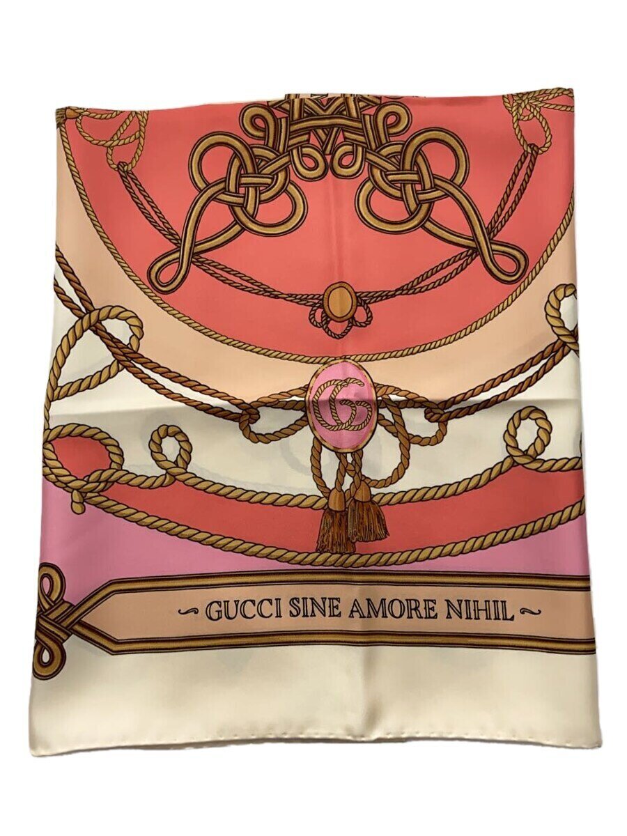 【中古】GUCCI◆えり巻き/地絹/総柄/レディース/703096 3G001//【服飾雑貨他】