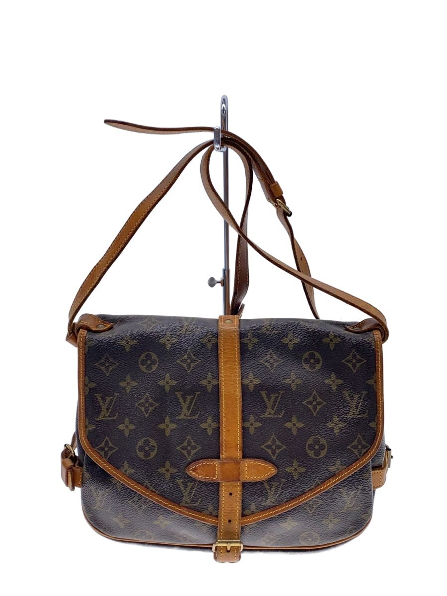 【中古】LOUIS VUITTON◆1)ソミュール30_モノグラム・キャンバス/PVC/BRW//【バッグ】|2nd STREET 店
